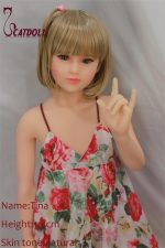 Мини-кукла UTDOLLS Tina TPE, 115 см, реалистичная